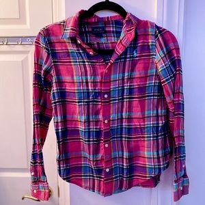 Polo Ralph Lauren Button Down Pink Flannel